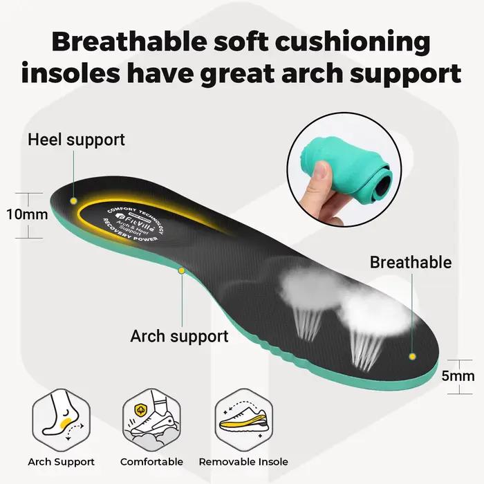 Fittington chaussures de marche larges pour hommes chaussures de course légères chaussures à bout la