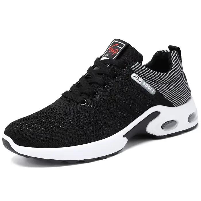 Chaussures de course respirantes coordonnantes pour hommes, coupe basse, chaussures de marche en ple