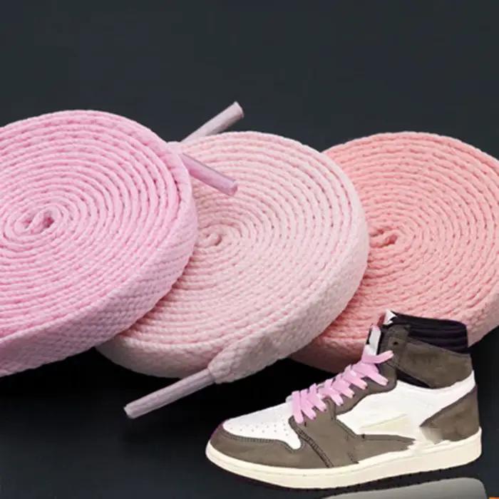 1 paire de lacets 140/160/180cm lacets de mode couleur gelée lacets de chaussures plats en Polyester
