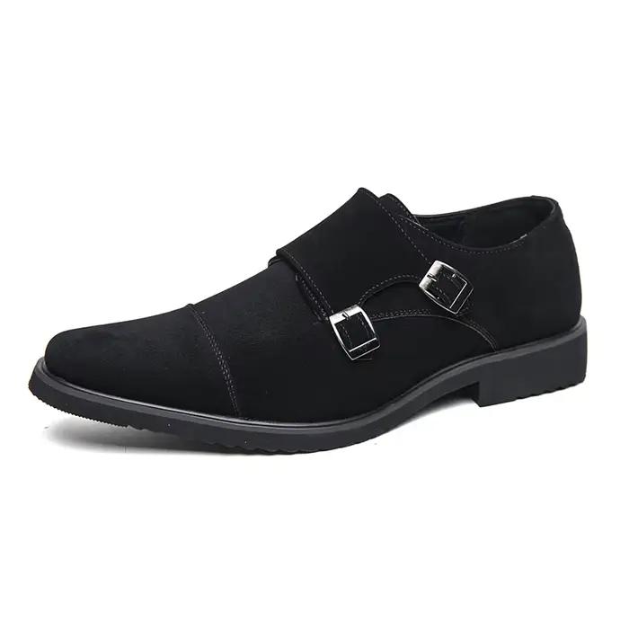 Chaussures en daim pour hommes, chaussures plates antidérapantes, style européen et américain, mocas