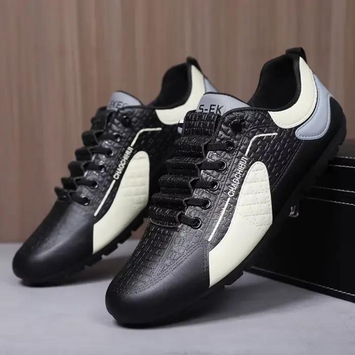 Chaussures décontractées pour hommes Printemps 2025 – Tendance et confortables en cuir, style sporti