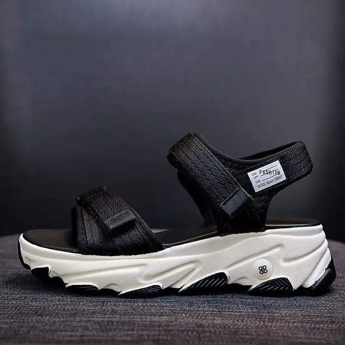 Sandales pour femmes, nouvelles chaussures d'été, style sport, mode décontractée, plateforme antidér