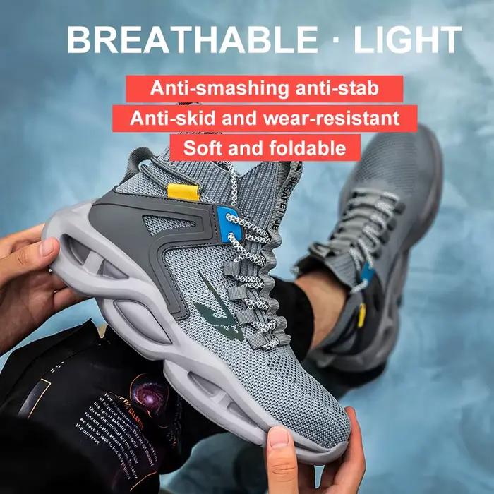 Chaussures de sécurité pour hommes avec bout en métal, bottes de travail indestructibles Ryder avec 