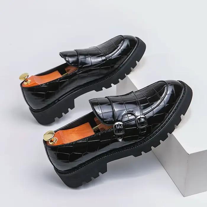 Mocassins en cuir véritable pour hommes, chaussures décontractées pour hommes, chaussures d'affaires