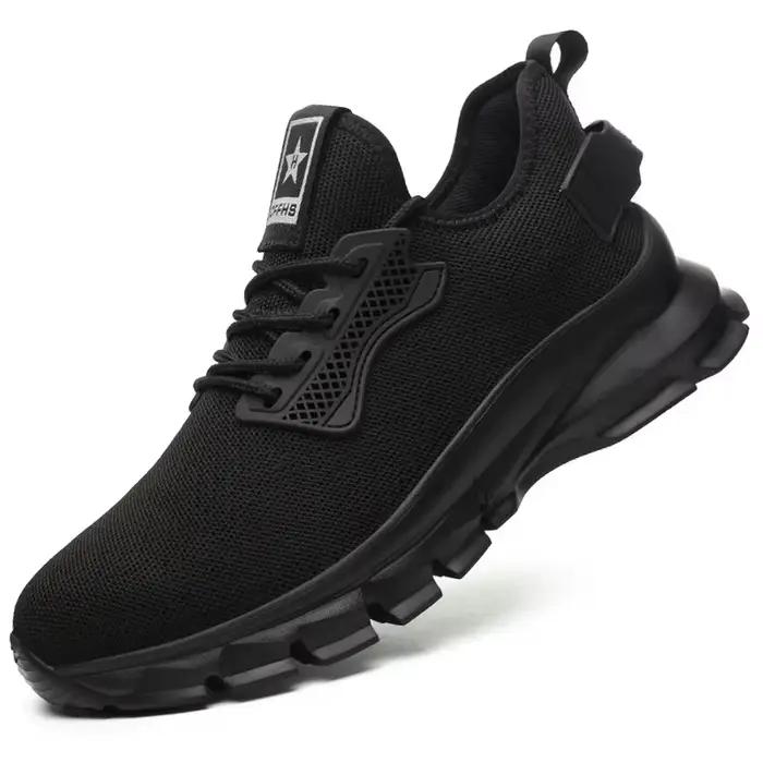 Chaussures de sécurité légères pour hommes 2026 avec embout en acier – Baskets de travail protectric