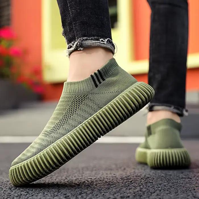 Baskets de skateboard pour hommes, chaussures décontractées, plates, respirantes, non ald, tennis, s
