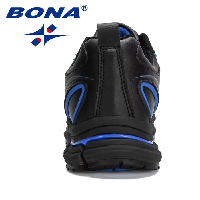 BONA nouveaux créateurs chaussures décontractées hommes de haute qualité semelle épaisse doux mode b