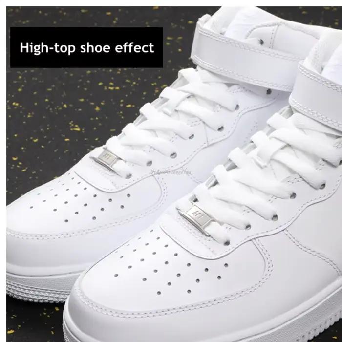 1 ensemble AF1 boucle + lacets Sneaker chaussures lacets chaussures accessoires Original AF1 blanc n