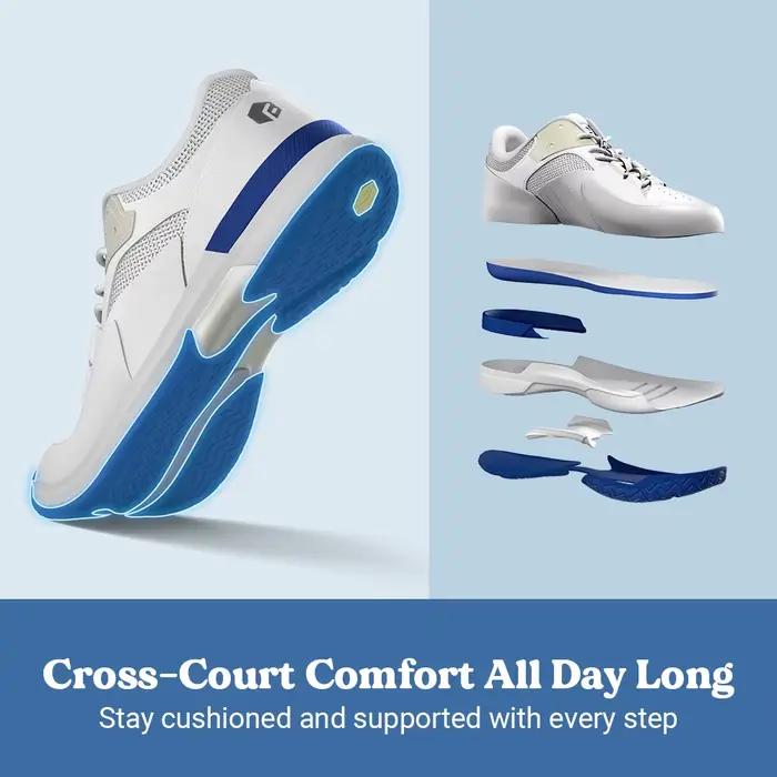 FitVille-Chaussures de tennis coordonnantes pour hommes, baskets d'entraînement professionnel, absor