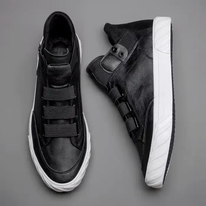 Chaussures en cuir pour hommes, mocassins confortables, tendance coréenne, mode britannique, baskets