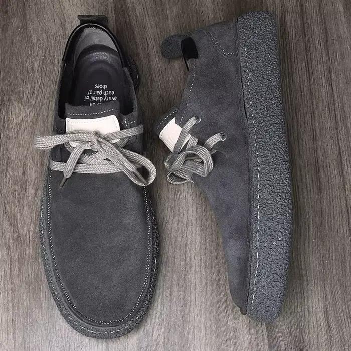 Baskets d'extérieur en cuir véritable Nubuck, chaussures Oxford de haute qualité, décontractées, con
