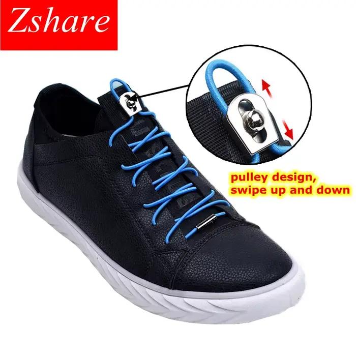 Lacets de Chaussures artificiel astiques en Métal pour Enfant et Adulte, Rapide, Paresseux, 1 Paire