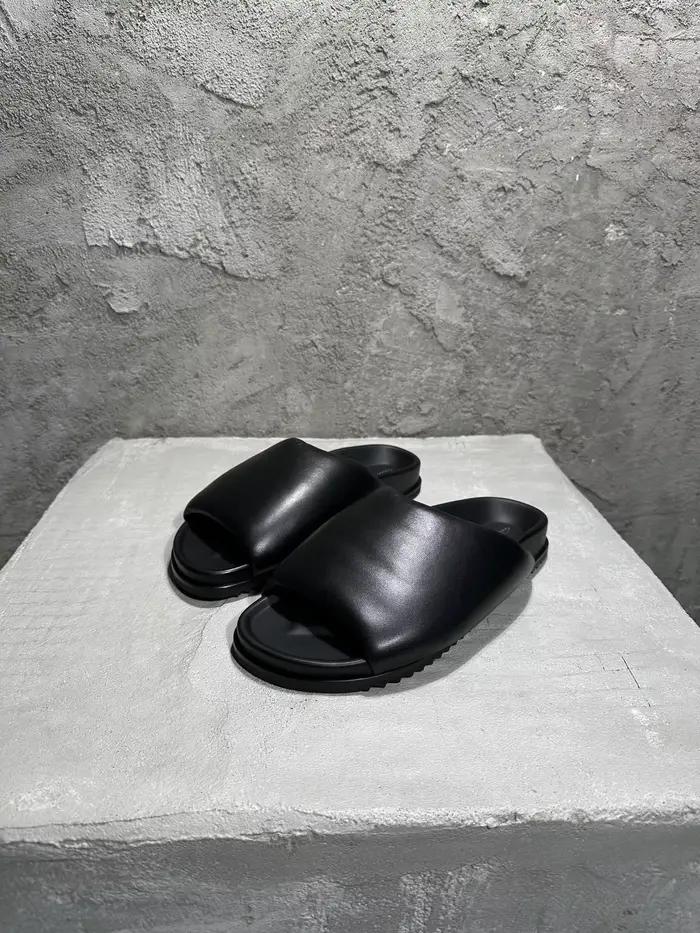 Sandales à plateforme Rick's 2023ss en cuir de veau pleine fleur de qualité supérieure, cuir teinté 