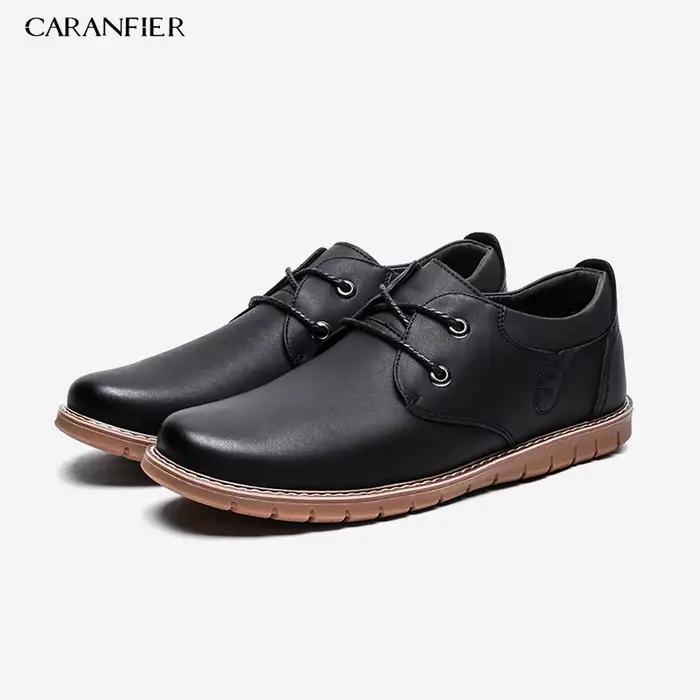 CARANFIER 2019 nouvelle mode italienne hommes chaussures classique homme en cuir Clarks mâle Oxfords