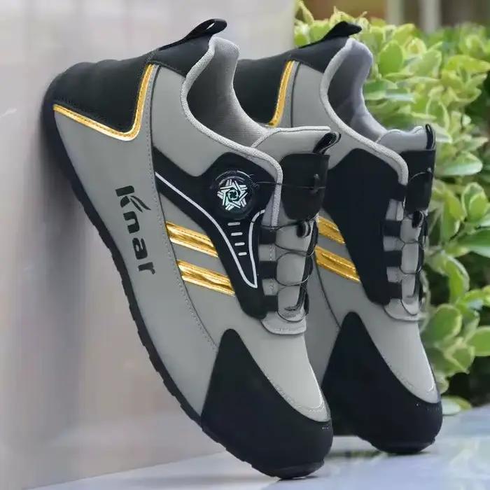 Chaussures de sport décontractées pour hommes avec boucle rotative – Semelles confortables, antidéra