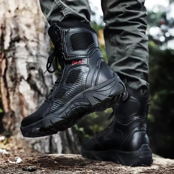 Bottes de travail montantes chaussures de sécurité indestructibles hommes chaussures à bout en acier