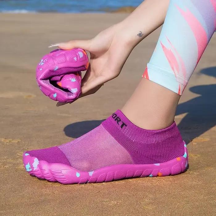 Chaussures aquatiques pour femmes et hommes, chaussures aquatiques pieds nus, antidérapantes, à séch
