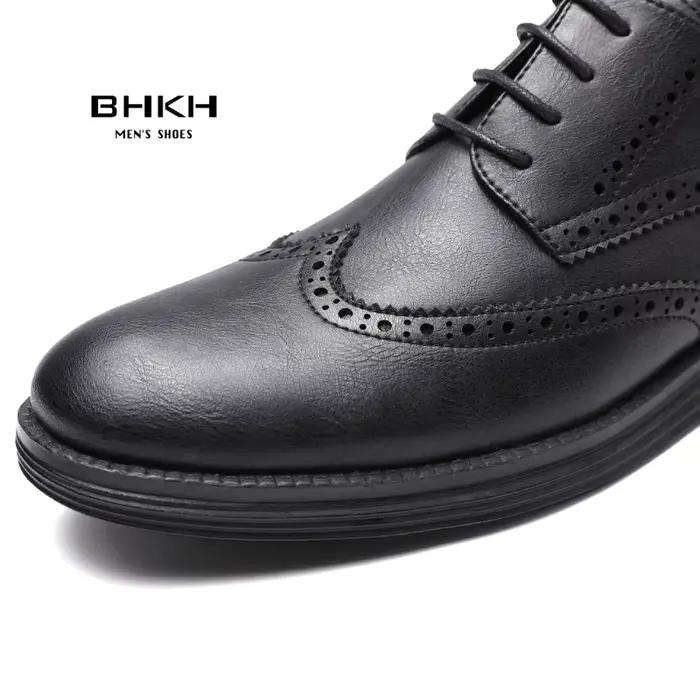 BHKH 2025 chaussures habillées en cuir véritable confortables hommes chaussures décontractées intell