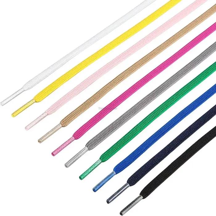 Lacets élastiques classiques lacets élastiques baskets 7mm largeur lacet plat pour enfants adultes l