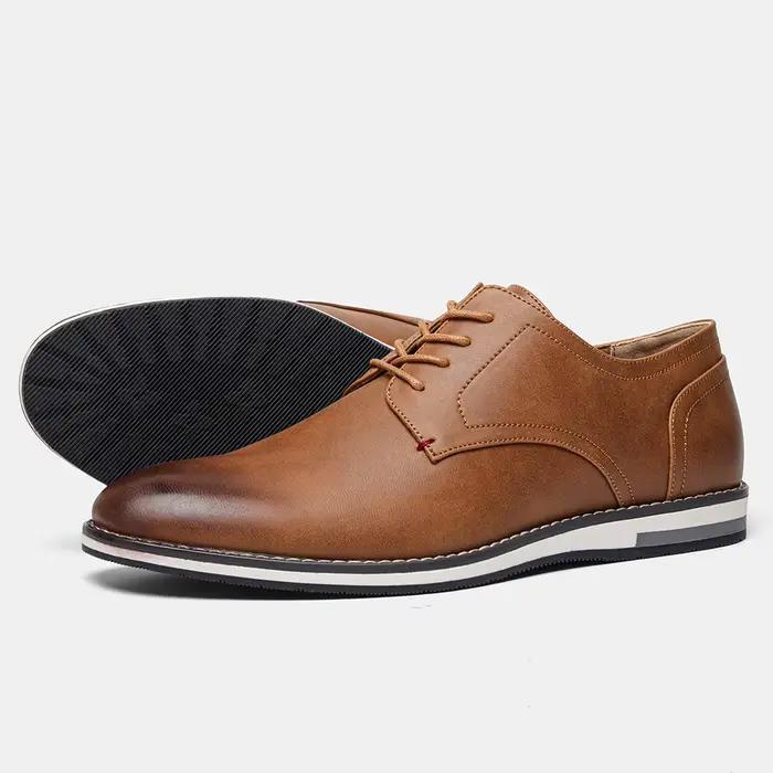 Mocassins en cuir confortables pour hommes, chaussures légères et décontractées de marque, 2026