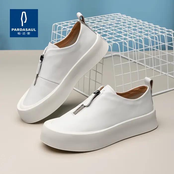 Le Fu-Chaussures en cuir décontractées One Step, Souples, Astronomiques, Tête Ronde, Paresseux, Nouv