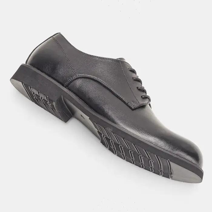 Chaussures Derby en cuir véritable pour hommes, ultralégères, confortables, à la mode, décontractées