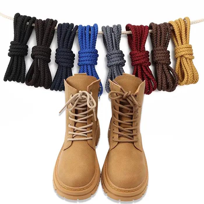 1 paire de lacets ronds audacieux qualité Durable Polyester baskets lacets de chaussures bottes lace