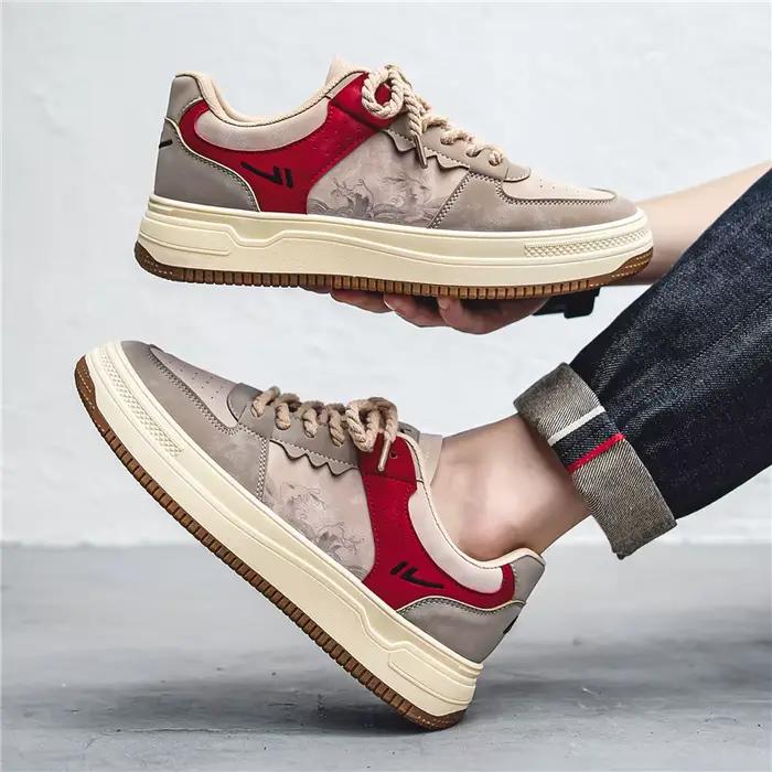 Chaussures de skateboard vulcanisées en toile pour hommes, baskets confortables et décontractées, fa