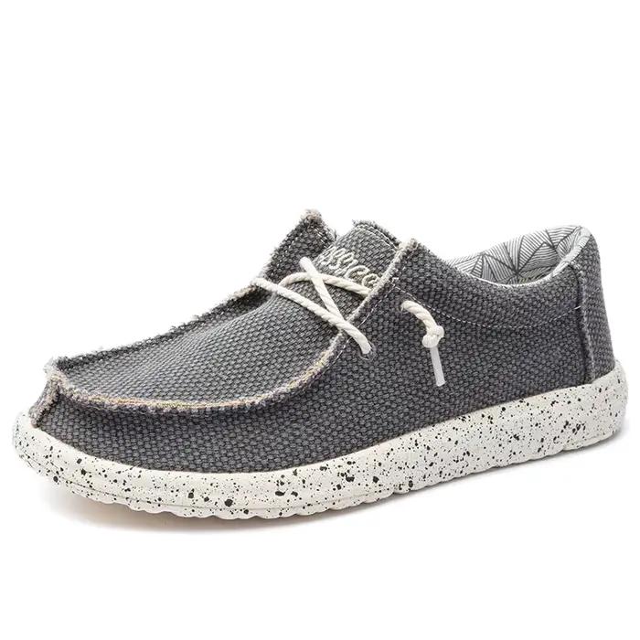 Dude – chaussures en toile pour hommes, mocassins d'été décontractés, respirants, confortables, gran
