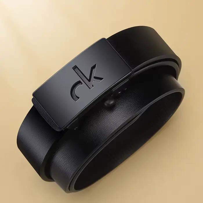 Ceinture d'affaires rétro Simple en alliage pour hommes, boucle automatique, avec short, accessoires