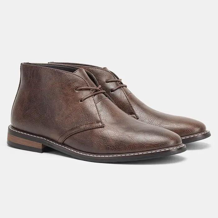 Bottes pour hommes, marque 2026, décontractées, confortables, rétro, mode, bottes à la cheville