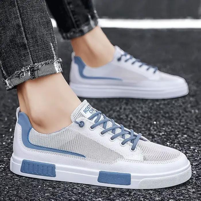 Baskets en maille respirante pour hommes, chaussures plates confortables pour hommes, mocassins lége