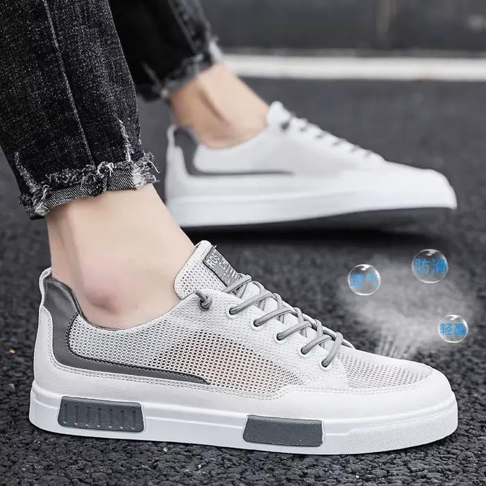 Baskets en maille respirante pour hommes, chaussures plates confortables pour hommes, mocassins lége