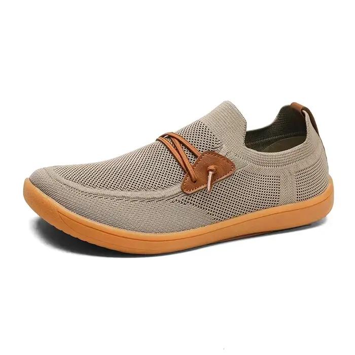 Chaussures plates à bout large pour hommes, grande taille, 49 50 51 52 53 54, pieds nus, confortable
