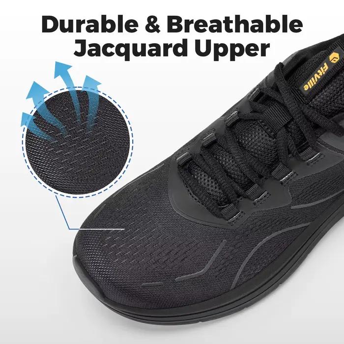 Fittington chaussures de marche pour hommes semelle épaisse sans lacet chaussure hauteur augmentant 