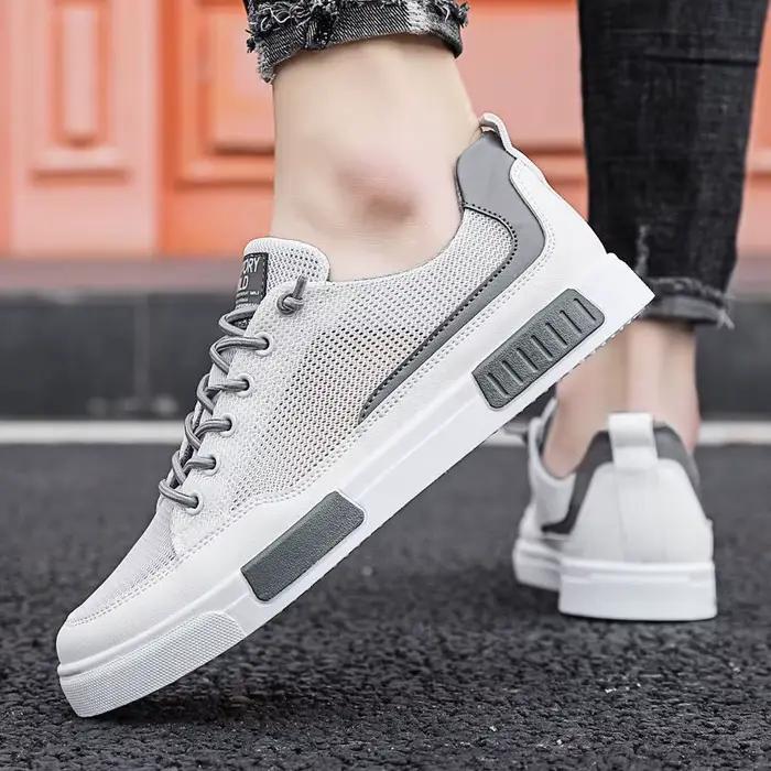 Baskets en maille respirante pour hommes, chaussures plates confortables pour hommes, mocassins lége