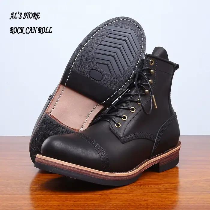 Bottes XW400 RockCanRoll de qualité supérieure, taille 35-52, fabriquées à la main, cousues Goodyear