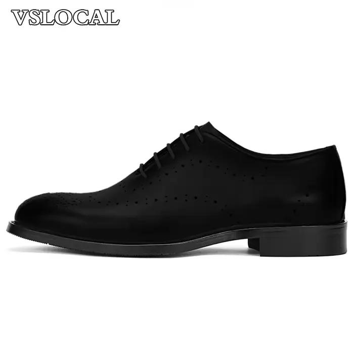 Chaussures en cuir à lacets pour hommes, chaussures Oxford formelles, Parker pointu, marron, robe dé