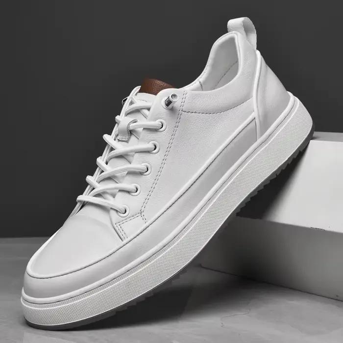 Chaussures classiques en cuir véritable pour hommes, semelle résistante à l'usure, élégantes, tendan