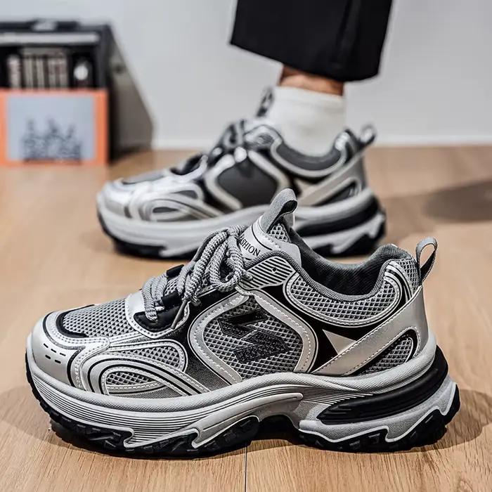 Chaussures de sport décontractées multifonctionnelles pour hommes, avec hauteur accrue à l'intérieur