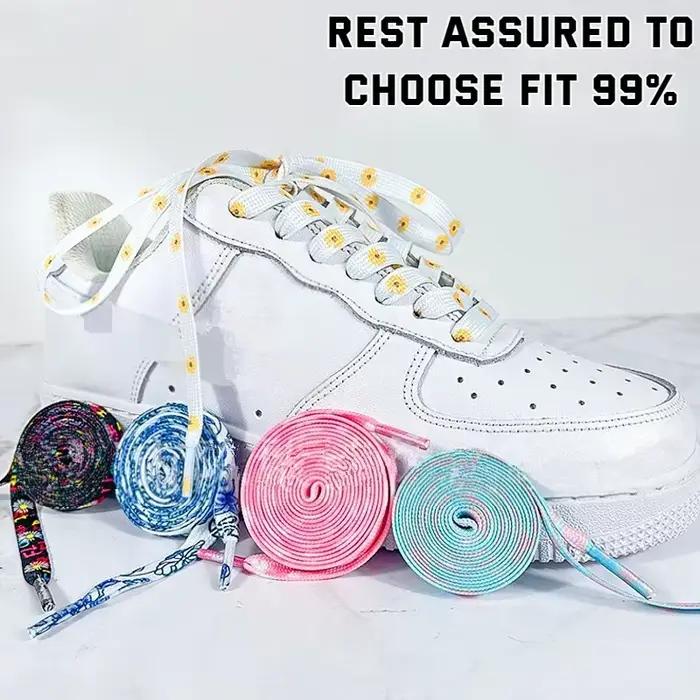 Nouveau Daisy cerise corde lacets de chaussures fleur lacet pour baskets sangle sport lacets bandes 