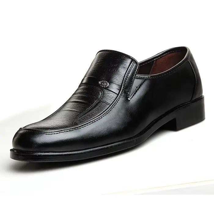 Chaussures en cuir pour hommes d'affaires, de haute qualité, plates et confortables, Oxford, respira