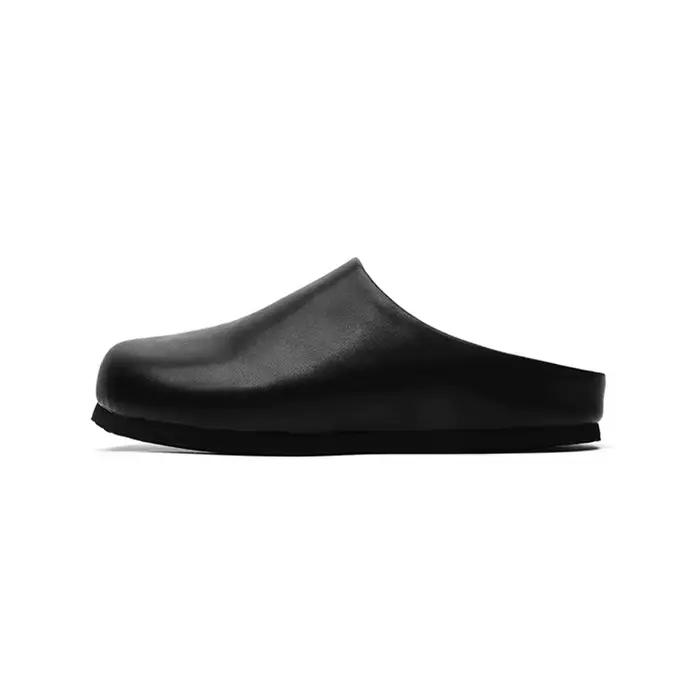 Original2025 été nouveau Birken pantoufles pour hommes Premium gris Style minimaliste Cleanfit vache