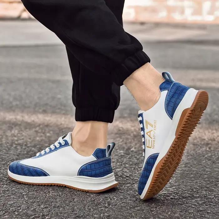 Chaussures décontractées pour hommes Designers Italy, chaussures en cuir véritable de luxe, chaussur