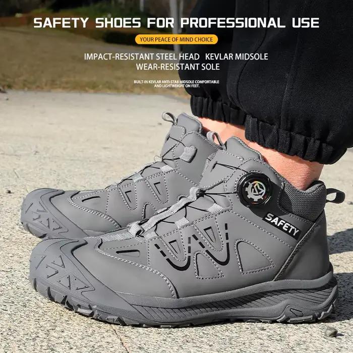Semelle en caoutchouc, anti-écrasement, anti-perforation, chaussures de sécurité, chaussures de prot