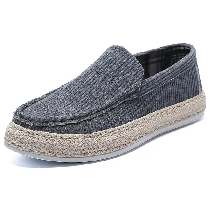 Chaussures décontractées pour hommes mode hommes chaussures en tissu mocassins nouveau confortable d