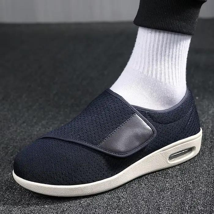 Chaussures Orthopédiques pour Homme, Pieds Larges Enflés, de Marche, Décontractées, avec Éversion du