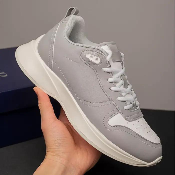 Baskets basses décontractées à lacets pour hommes 2026, style approuvé par les stars, en cuir de vac