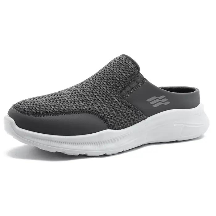 Mules de sport minimalistes pour hommes, surface respirante en maille perforée, empeigne protectrice