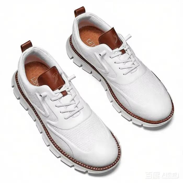 Baskets Oxford en cuir de qualité supérieure pour hommes, chaussures de marche confortables et décon